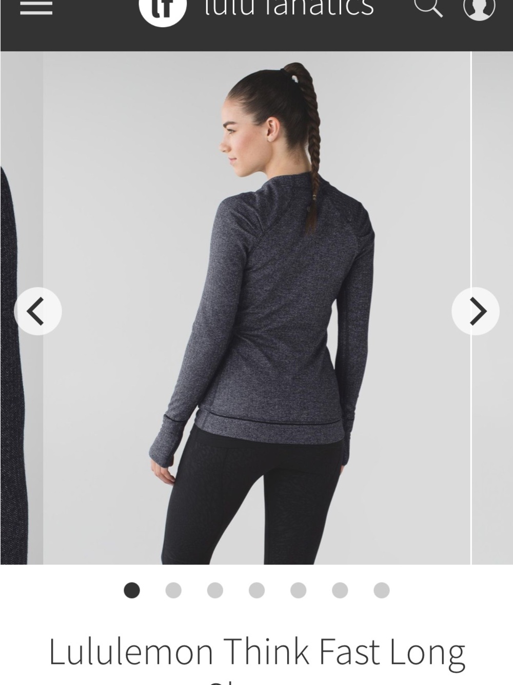 lululemon athletica Think Fast Long-Sleeve Performance top